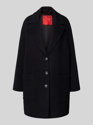 Relaxed fit lange wollen jas met reverskraag, model 'TAROCCO' Shop The Look MANNEQUINE