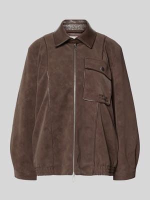 Oversized Blouson aus Viskose-Mix Shop The Look MANNEQUINE
