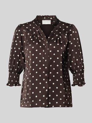 regular fit blouse met opstaande kraag model 'Diana' Shop The Look MANNEQUINE