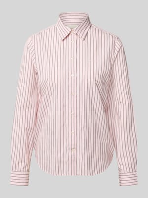 Bluzka z długim rękawem o kroju regular fit z czystej bawełny Shop The Look MANNEQUINE