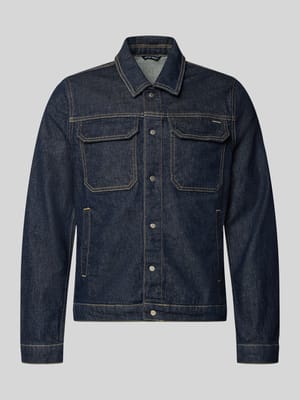 Slim Fit Jeansjacke aus Baumwoll-Mix Shop The Look MANNEQUINE