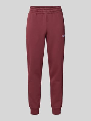 Sweatpants met labelstitching en elastische band Shop The Look MANNEQUINE