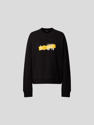 Sweatshirt mit Label-Print Shop The Look MANNEQUINE
