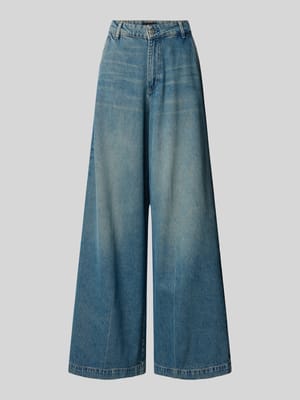 Jeansy o kroju regular fit baggy z mieszanki bawełny i lyocellu model 'CENTRAL' Shop The Look MANNEQUINE