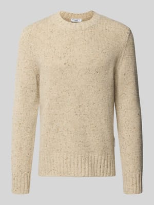 Regular Fit Strickpullover aus Schurwoll-Mix Shop The Look MANNEQUINE