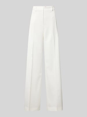 Wide leg stoffen broek met persplooien, model 'Halenar' Shop The Look MANNEQUINE