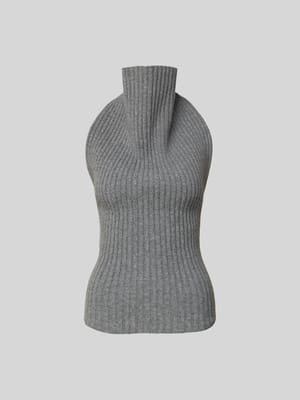 Top aus Woll-Mix in Ripp-Optik Shop The Look MANNEQUINE