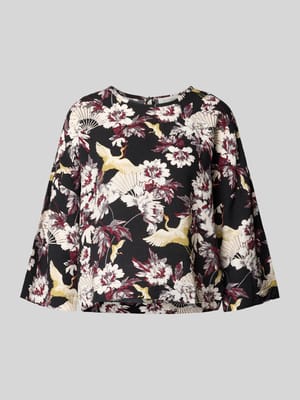 Blouseshirt met 3/4-mouwen, model 'Orelia' Shop The Look MANNEQUINE