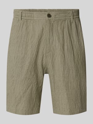 Shorts mit Strukturmuster Modell 'BILL' Shop The Look MANNEQUINE