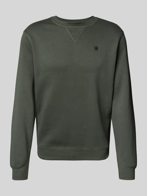 Sweatshirt mit gerippten Abschlüssen Shop The Look MANNEQUINE