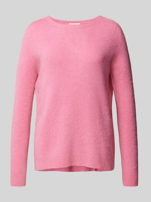 Sweter z dzianiny z prążkowanymi wykończeniami Shop The Look MANNEQUINE