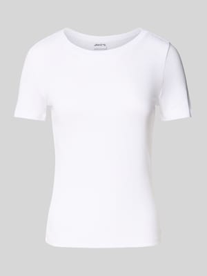 T-shirt in riblook Shop The Look MANNEQUINE