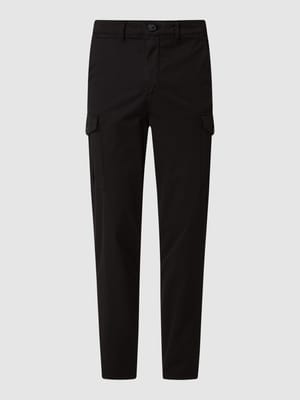 Slim Tapered Fit Cargohose mit Stretch-Anteil Modell 'Wick' Shop The Look MANNEQUINE