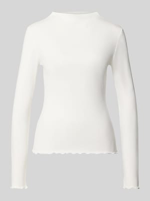 Slim Fit Langarmshirt aus Modal-Baumwoll-Mix Modell 'Soninchen' Shop The Look MANNEQUINE
