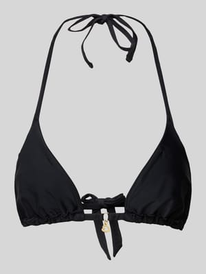 Bikini-Oberteil mit Logo-Applikation Modell 'RICO LIGHTGLITTER' Shop The Look MANNEQUINE