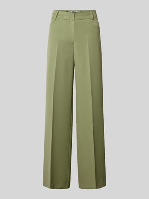 Stoffen broek met bandplooien Shop The Look MANNEQUINE