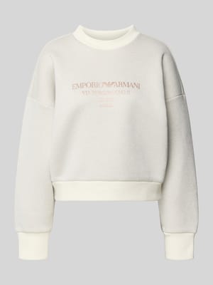 Oversized Sweatshirt mit gerippten Abschlüssen Shop The Look MANNEQUINE