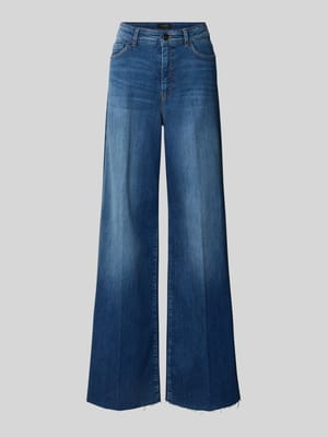 Jeansy o szerokim kroju z mieszanki bawełny z 5 kieszeniami Shop The Look MANNEQUINE