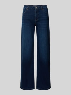 Wide-Leg-Jeans mit mittelhohem Bund Shop The Look MANNEQUINE