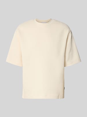 Regular-Fit T-Shirt in Plissee-Optik Shop The Look MANNEQUINE