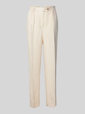 Regular Fit Bundfaltenhose mit Bügelfalten Modell 'PEANUT' Shop The Look MANNEQUINE