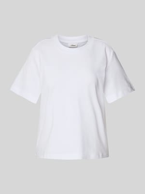 Regular Fit T-Shirt aus reiner Baumwolle Shop The Look MANNEQUINE