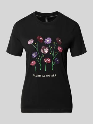 Slim Fit T-Shirt aus reiner Baumwolle Modell 'KITA' Shop The Look MANNEQUINE