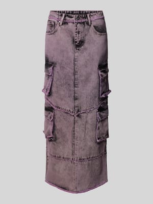 Spódnica jeansowa z 5 kieszeniami model ‘VORTEX’ Shop The Look MANNEQUINE