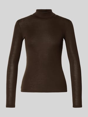 Slim fit shirt met lange mouwen van een mix van wol en zijde, model 'TESEO' Shop The Look MANNEQUINE