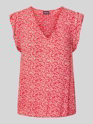 Regular Fit Blusentop mit V-Ausschnitt Modell 'NYA' Shop The Look MANNEQUINE