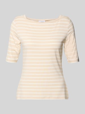 T-shirt z dekoltem w łódkę Shop The Look MANNEQUINE