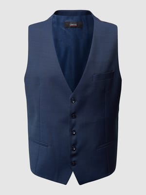 Slim Fit Weste mit Webstruktur Shop The Look MANNEQUINE