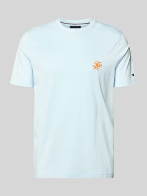 Regular Fit T-Shirt aus reiner Baumwolle Shop The Look MANNEQUINE