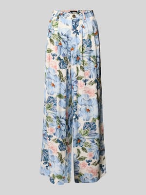 Spodnie palazzo z mieszanka wiskozy z zaszewki Shop The Look MANNEQUINE