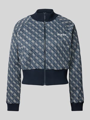 Sweatjacke mit Label-Stitching Modell 'SARAH' Shop The Look MANNEQUINE