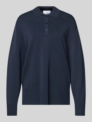 Dzianinowa koszulka polo w kroju wide fit - curated by Tinvcb Shop The Look MANNEQUINE