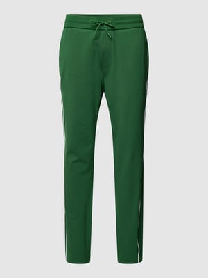 Spodnie dresowe z wypustkami w kontrastowym kolorze model ‘Lamont’ Shop The Look MANNEQUINE