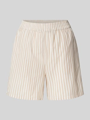 Korte regular fit broek met elastische band, model 'ROSETTE' Shop The Look MANNEQUINE