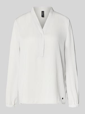 Regular Fit Bluse mit V-Ausschnitt Shop The Look MANNEQUINE