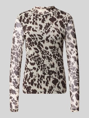 Langarmshirt mit Stehkragen Modell 'ERICA' Shop The Look MANNEQUINE