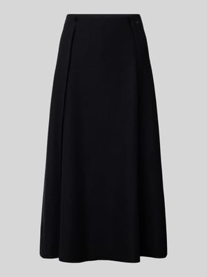 Midirock aus Wolle mit Teilungsnähten Shop The Look MANNEQUINE