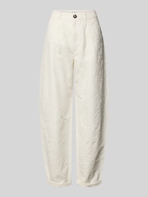 Stoffhose aus Baumwoll-Leinen-Mix Shop The Look MANNEQUINE