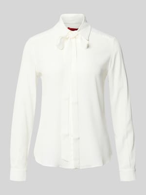Regular Fit Hemdbluse mit Seidenanteil Modell 'ATENEO' Shop The Look MANNEQUINE