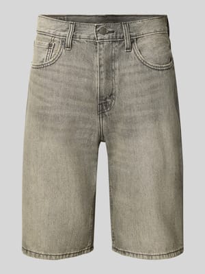 Loose fit korte jeans in used-look Shop The Look MANNEQUINE