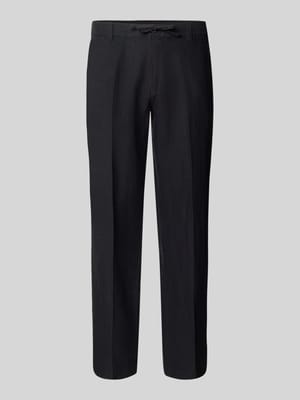Regular Fit Leinenhose mit Bügelfalten Modell 'LEROY' Shop The Look MANNEQUINE