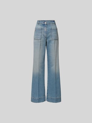 Jeans mit Label-Stitching Shop The Look MANNEQUINE