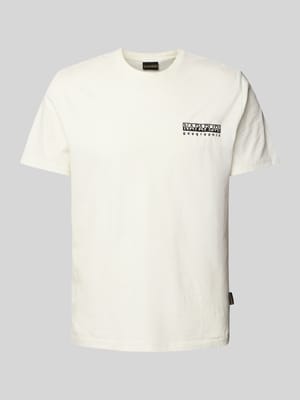 T-Shirt mit Rundhalsausschnitt Modell 'VIGNONI' Shop The Look MANNEQUINE