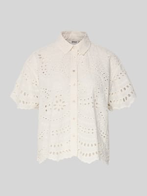 Boxy Fit Kurzarmbluse aus reiner Baumwolle Modell 'NEW LALISA' Shop The Look MANNEQUINE