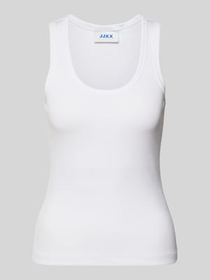 Top typu tank w prążkowanym stylu model 'FRIDA' Shop The Look MANNEQUINE