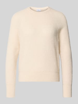 Sweter z dzianiny z prążkowanymi wykończeniami model ‘DIGIONE’ Shop The Look MANNEQUINE